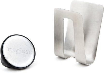 Happy Sinks Sponge Holder for Sink, Polyurethane (PU), Metallic Silver, Peque?o